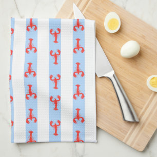 Coastal Lobster Preppy Kitchen Towel