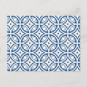 Coastal Lotus Tile Pattern - The White Lotus Postcard