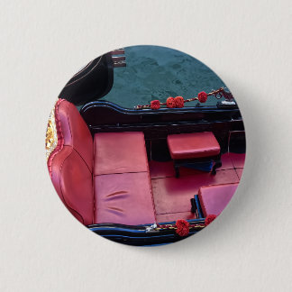 Coastal Luxury Gondola in Venice 2 Inch Round Button