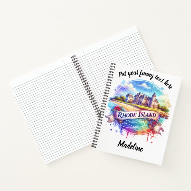 Coastal mansion in RI at sunset Notebook (Inside)