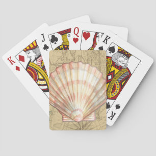 Coastal Map Collage Playing Cards