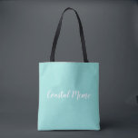 Coastal Mémé Beach Grandma Turquoise Tote Bag<br><div class="desc">Are you a coastal Mémé? Our turquoise tote bag is the perfect item to add joy to your space. Inspired by the Florida coast our designs are made from watercolor paintings and digitally enhanced for your home.</div>