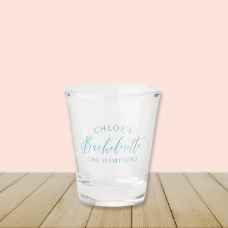 Coastal Modern Bachelorette Party Shot Glass