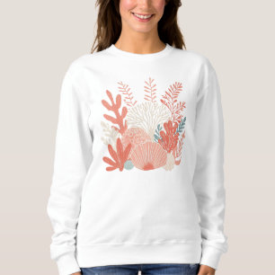 Coastal/nautical coral reef sweatshirt