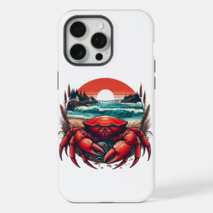 coastal/nautical Maine crab iPhone 15 Pro Max Case