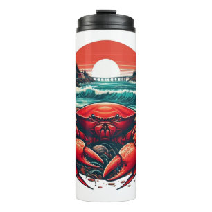 coastal/nautical Maine crab Thermal Tumbler