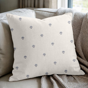 Coastal Nautical Pattern Throw Pillow