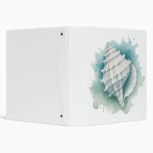 Coastal/Nautical seashell  Binder