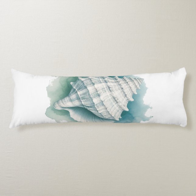 Coastal/Nautical seashell  Body Pillow (Front)