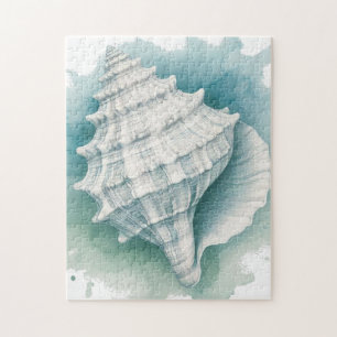 Coastal/Nautical seashell  Jigsaw Puzzle