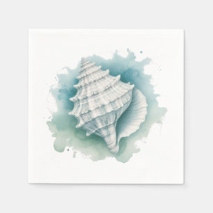 Coastal/Nautical seashell  Napkin