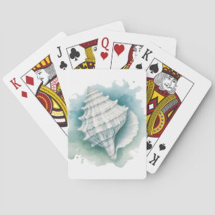 Coastal/Nautical seashell Playing Cards