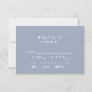Coastal Nautical Wedding RSVP Card – Blue