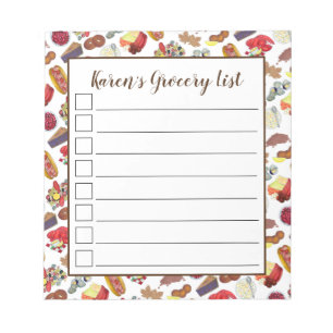 Coastal New England Foods Northeast America USA Notepad