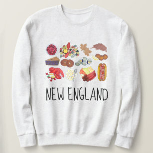 Coastal New England Foods Northeast America USA Sweatshirt