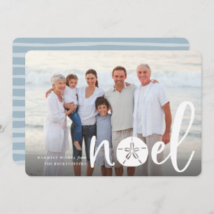 Coastal Noel Holiday Photo Card