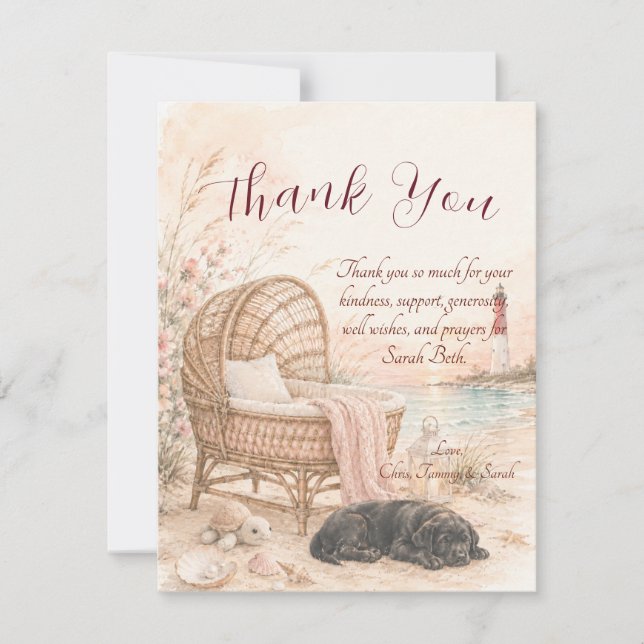 Coastal Nursery Thank you Card (Front)