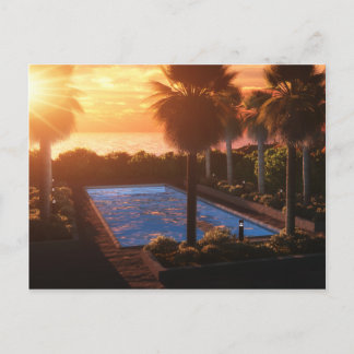 Coastal Oasis: Evening Postcard
