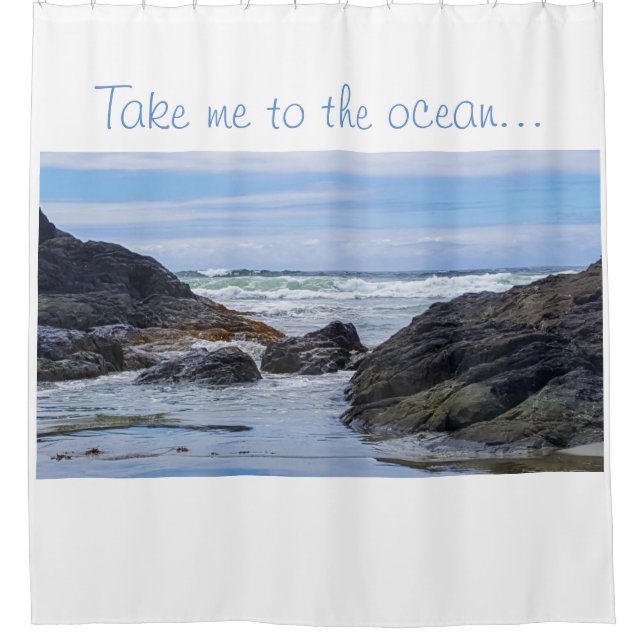Coastal Ocean Rock Shore Rolling Waves Personalize (Front)