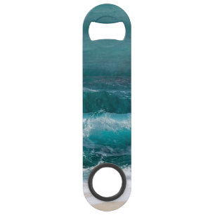 Coastal Ocean Wave Nautical Photo Bottle Opener Bar Key