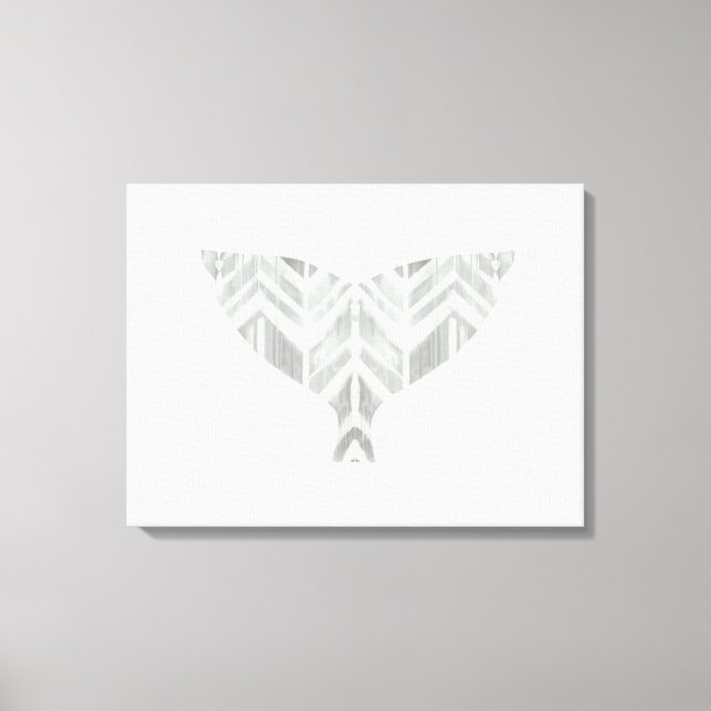 Coastal Ocean Whale Tail Canvas Print (Front)