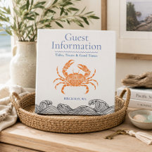 Coastal Orange Crab Guest Information Binder
