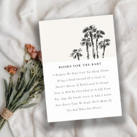 Coastal Palm Tree Sketch Books For Baby Shower