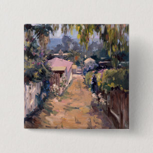 Coastal Pathway 2 Inch Square Button