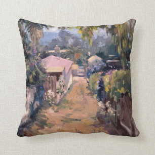 Coastal Pathway Throw Pillow