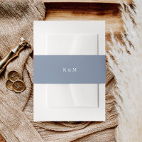 Coastal Periwinkle Blue Wedding Monogram