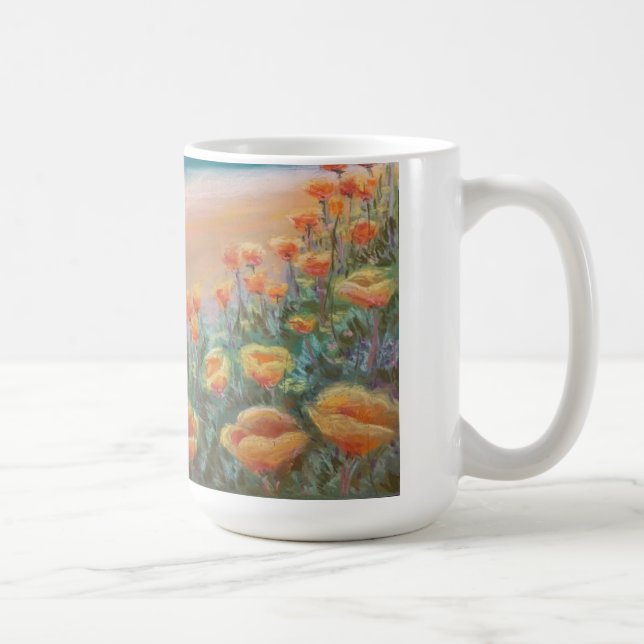 Coastal Poppies Coffee Mug (Right)