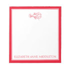 Coastal Preppy Red and White Lobster Personalized