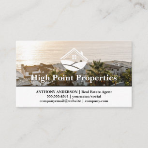 Coastal Properties   Real Estate Business Card