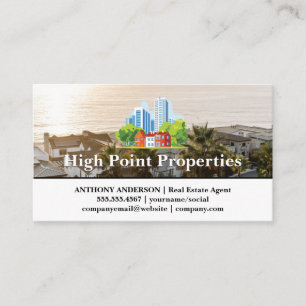 Coastal Properties   Real Estate Properties Business Card