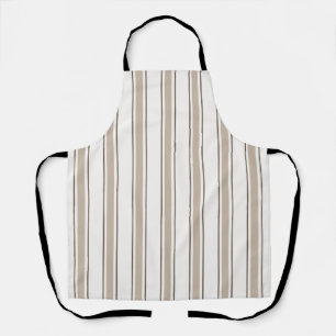 Coastal Resort Awning Stripe Kitchen Alabaster Apron