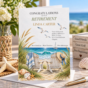 Coastal Retirement Wishes from Coworkers Card