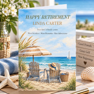 Coastal Retirement Wishes from Family Card