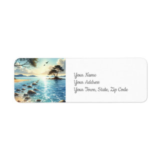 Coastal Return Address Label