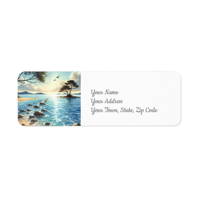 Coastal Return Address Label (Front)