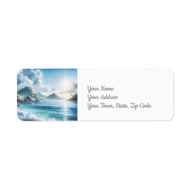 Coastal Return Address Label (Front)