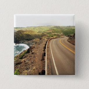 Coastal Road 2 Inch Square Button