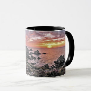 Coastal Rocky Beach Sunset Nature Seascape Mug