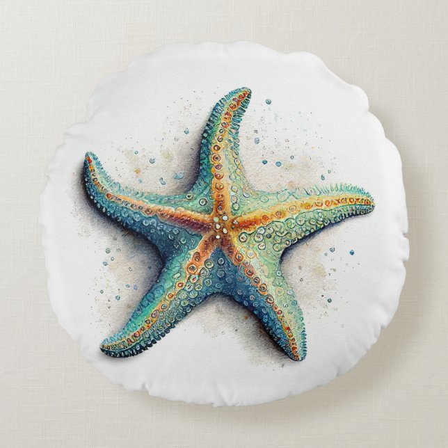 Coastal Round Pillow (Front)