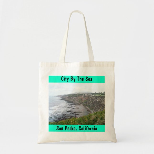 Coastal San Pedro CA City By The Sea Tote Bag Gift (Front)