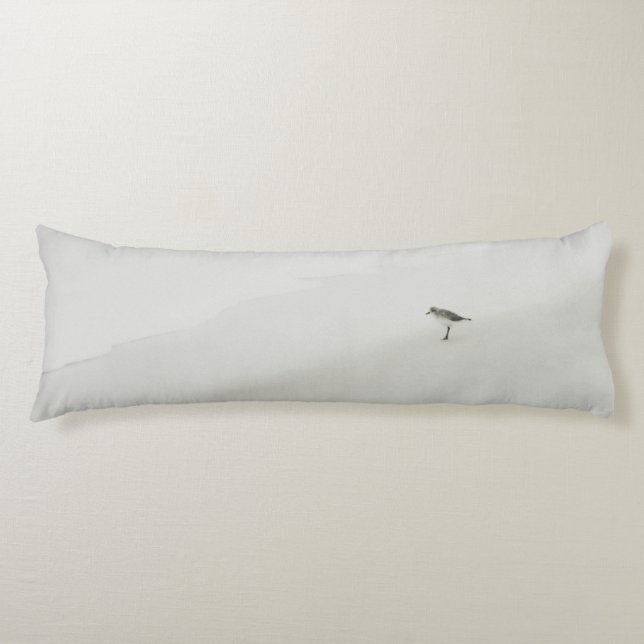 Coastal Sandpiper on the Beach Body Pillow (Front)