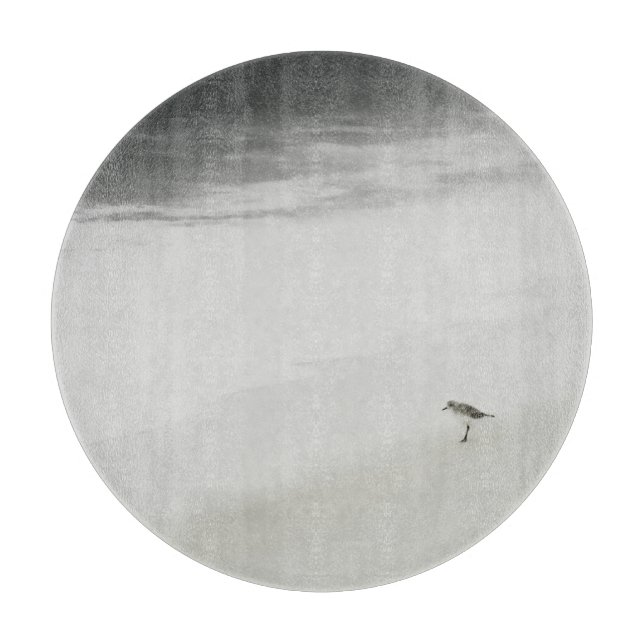 Coastal Sandpiper on the Beach Cutting Board (Front)