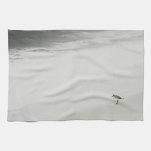 Coastal Sandpiper on the Beach Kitchen Towel