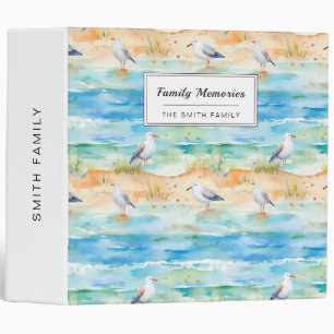 Coastal Sandpiper Shoreline Pattern (1) Binder