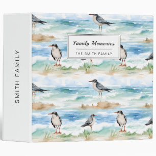 Coastal Sandpiper Shoreline Pattern (4) Binder