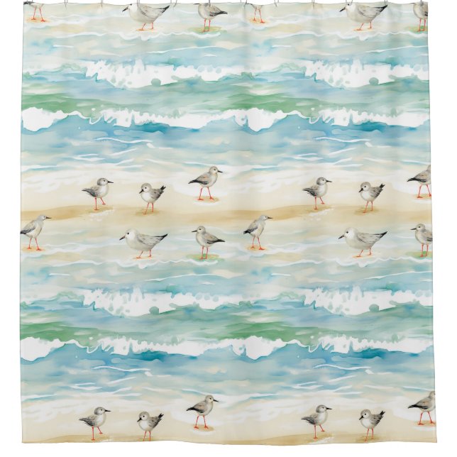 Coastal Sandpiper Shoreline Pattern (5) (Front)